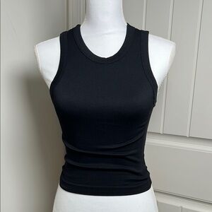 Black Sleeveless Crop Top S/M
